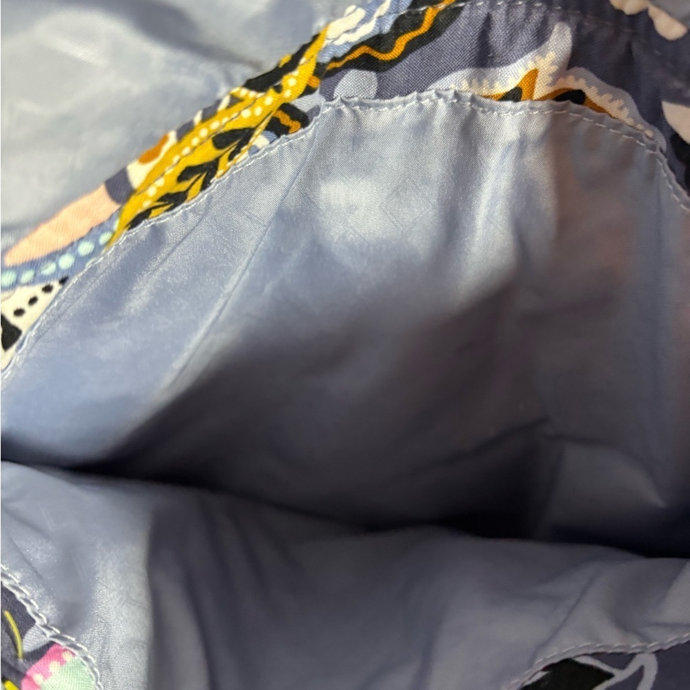 Vera Bradley Bohemian Blue and Yellow Crossbody Bag with Paisley Print - Picture 5 of 10